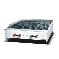 Commercial Electric Bbq Grill 4 Burner Gas 120000BTU, Stainless Steel, LPG-powered, Cast Iron Burners WG-G489A