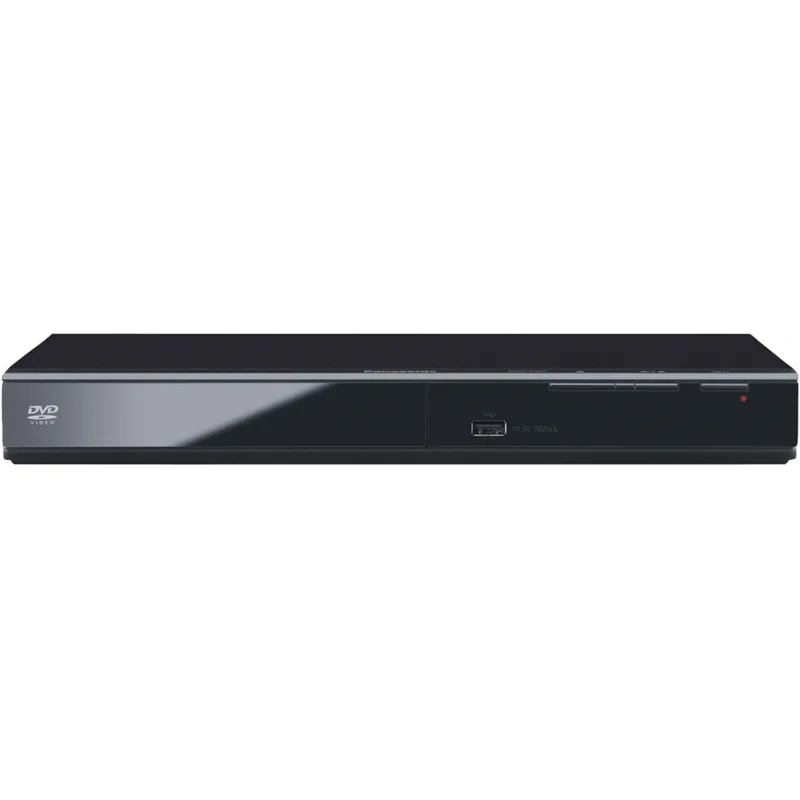 Panasonic Progressive Scan DVD Player Detailed Video/Audio from Most DVD/CD Formats, View Content From USB (Black) DVD-S500GC