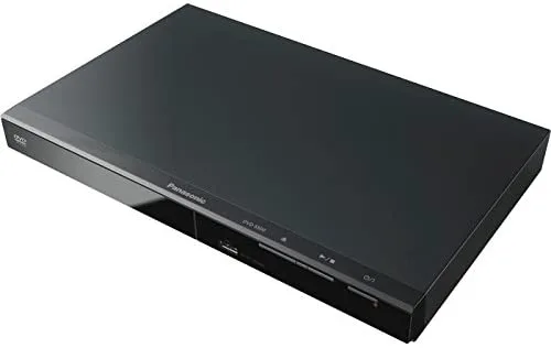 Panasonic Progressive Scan DVD Player Detailed Video/Audio from Most DVD/CD Formats, View Content From USB (Black) DVD-S500GC