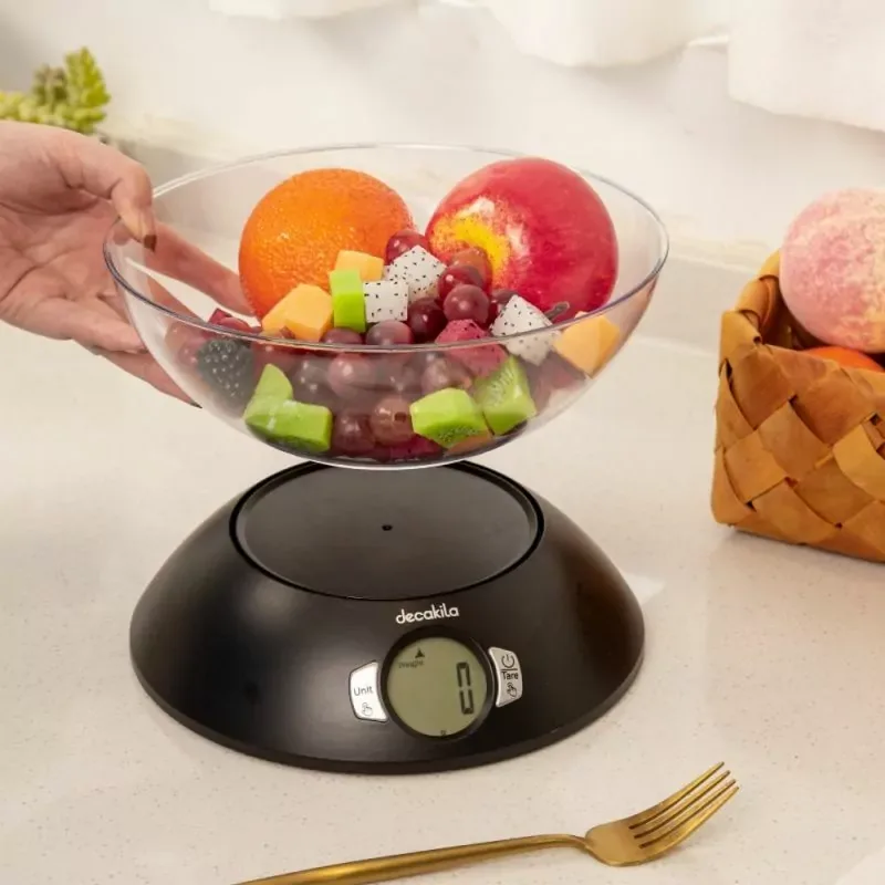 Decakila Kitchen Scale Electronic 5kg Capacity Plastic Kmtt012b auto power off with show low voltage numerical value auto power off