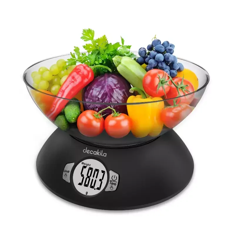 Decakila Kitchen Scale Electronic 5kg Capacity Plastic Kmtt012b auto power off with show low voltage numerical value auto power off
