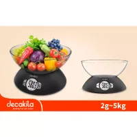 Decakila Kitchen Scale Electronic 5kg Capacity Plastic Kmtt012b auto power off with show low voltage numerical value auto power off