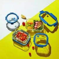 Ocean Rego Food Container Box, Square, Blue Tide 520ml 4GP003C018C01