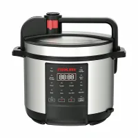 Nikai Pressure Cooker Electric 6L Digital Multi Functional Cooker 1000W NEP682DX Aluminum Cooking Pot With Non Stick Coating Stainless Steel Wraped Body With Warm Function