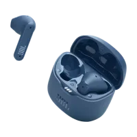 JBL Earphones, True Wireless Noise Cancelling in Earphones Black, Blue, up to 32 Hours of Battery Life, Water Resistant IPX4, 32rs, Water-Resistant & Sweatproof, Max Playtime TUNE FLEX BLK/BLU