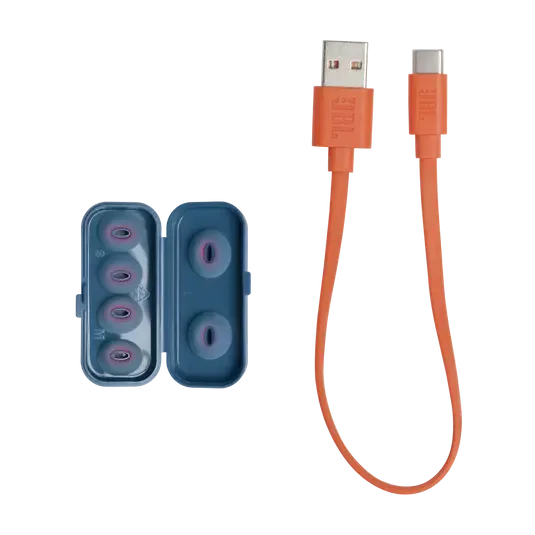 JBL Earphones, True Wireless Noise Cancelling in Earphones Black, Blue, up to 32 Hours of Battery Life, Water Resistant IPX4, 32rs, Water-Resistant & Sweatproof, Max Playtime TUNE FLEX BLK/BLU