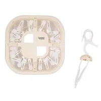 Nadstar Cloth Hanger 20 Clips Drying Clip Laundry Drying Rack Clothes Hanger with Clip...