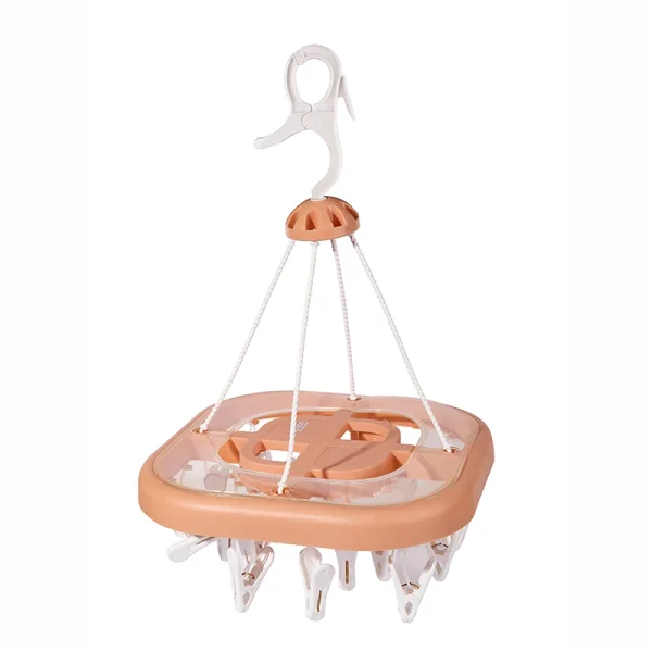 Nadstar Cloth Hanger 20 Clips Drying Clip Laundry Drying Rack Clothes Hanger with Clip...