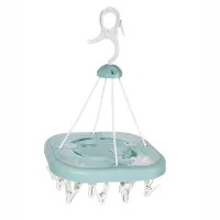 Nadstar Cloth Hanger 20 Clips Drying Clip Laundry Drying Rack Clothes Hanger with Clip...
