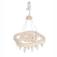 Nadstar Cloth Hanger 20 Clips Drying Clip Laundry Drying Rack Clothes Hanger with Clip...