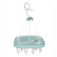 Nadstar Cloth Hanger 20 Clips Drying Clip Laundry Drying Rack Clothes Hanger with Clip...