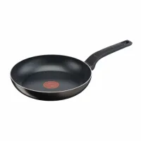 Tefal Frypan 28cm Easy Cook Titanium Nonstick Thermo Signal B5540602 - Aluminium Material With Heat Indicator Dishwasher Safe And Pfoa Safe