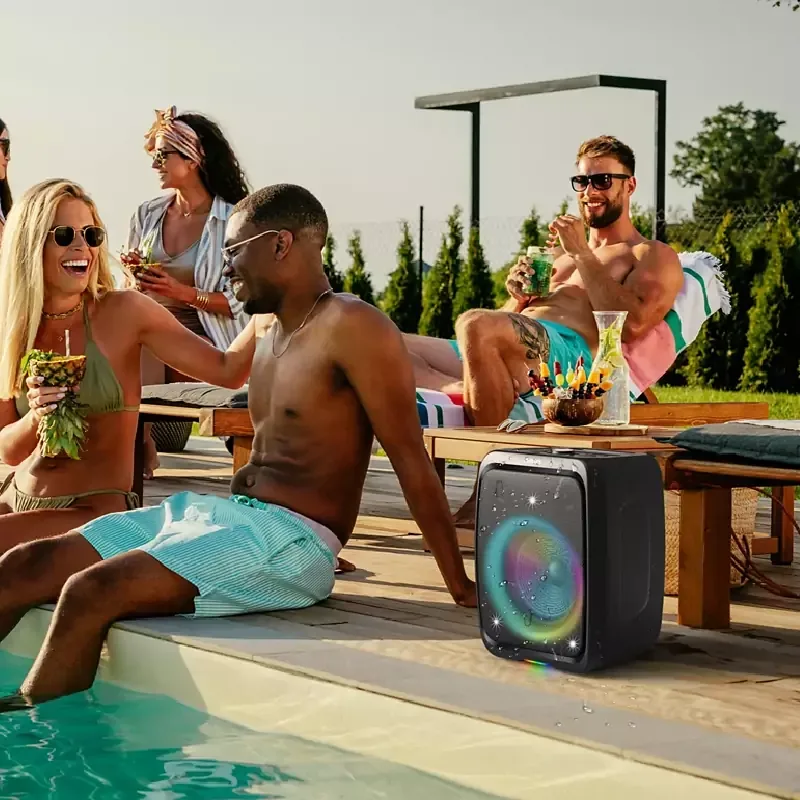Philips Portable Bluetooth Party Speaker 120W, 10H Playtime, Beat Synced Lightshow, Auracast & TWS TAX3000/00