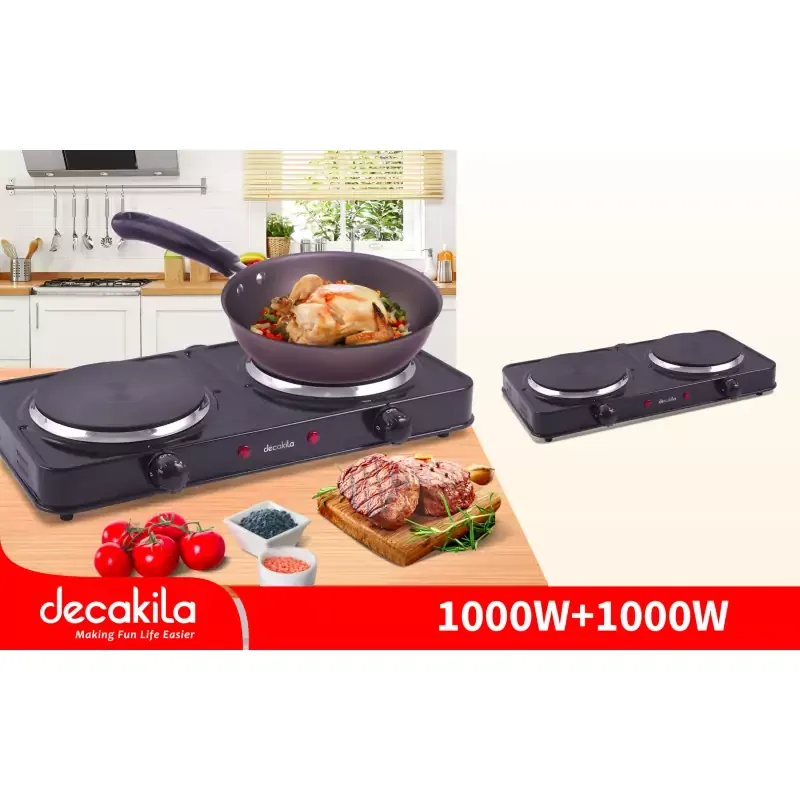 Decakila Hot Plate Double 2000W KECC005B