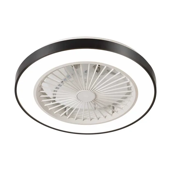 Tronic Round LED Ceiling Fixture with Integrated Fan - 48cm, 3 Light Modes