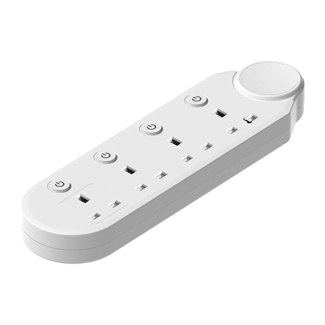 Tronic 4-Way Extension Socket with Individual Switches - 3M Cable