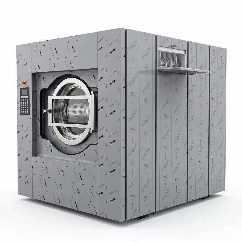 Commercial Electric Industrial Washing Machine, 100kg Heavy-Duty Automatic Washer Extractor, Professional 1000L Stainless Steel Laundry Machine XGQ-100