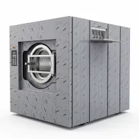 Commercial Electric Industrial Washing Machine, 100kg Heavy-Duty Automatic Washer Extractor, Professional 1000L Stainless Steel Laundry Machine XGQ-100