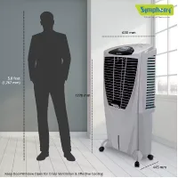 Symphony Desert Air Cooler 80L with Powerful Fan, Honeycomb Pads, i-Pure Technology WINTER 80XL