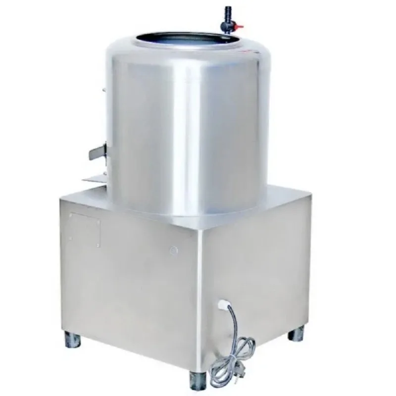 Commercial Electric Industrial Potato Peeling Machine, 600kg/hr High-Volume Electric Peeler, Professional 30L Stainless Steel Vegetable Scrubber WG-30