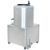 Commercial Electric Industrial Potato Peeling Machine, 600kg/hr High-Volume Electric Peeler, Professional 30L Stainless Steel Vegetable Scrubber WG-30