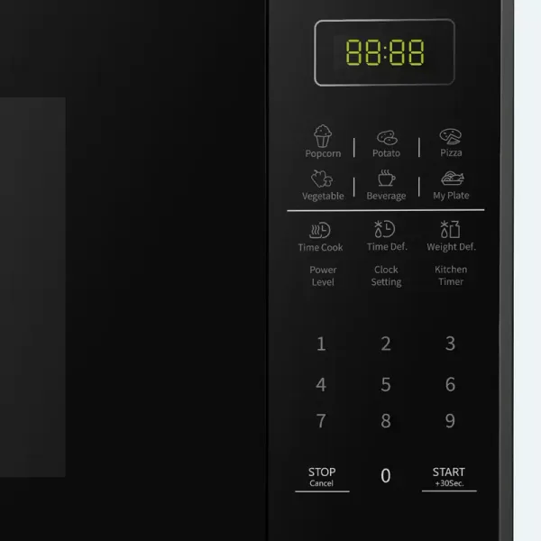 Hisense 37L Microwave - 1000W Solo Digital with 10 Power Levels, for Versatile Cooking and Reheating H37MOBS5X