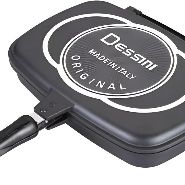 Dessini 36cm Double-Sided Grill Pan | Non-Stick, Flip Pan for Even Cooking