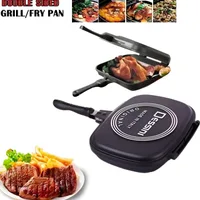 Dessini 36cm Double-Sided Grill Pan | Non-Stick, Flip Pan for Even Cooking