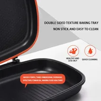 Dessini 36cm Double-Sided Grill Pan | Non-Stick, Flip Pan for Even Cooking