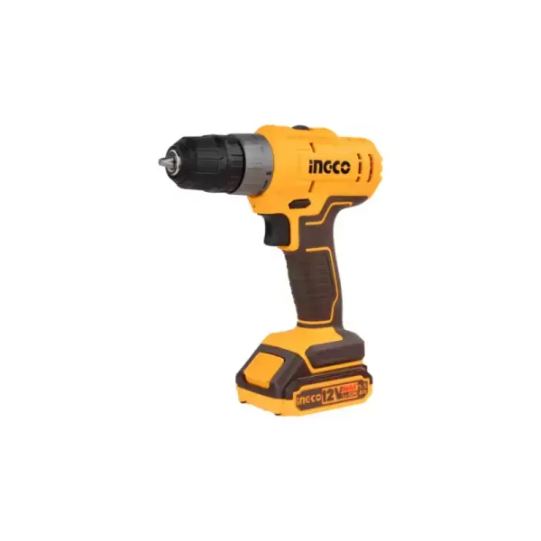Ingco Cordless Drill Lithium-ion 12V 20NM with Integrated Work Light & LED Battery Power Indicator CDLI1218