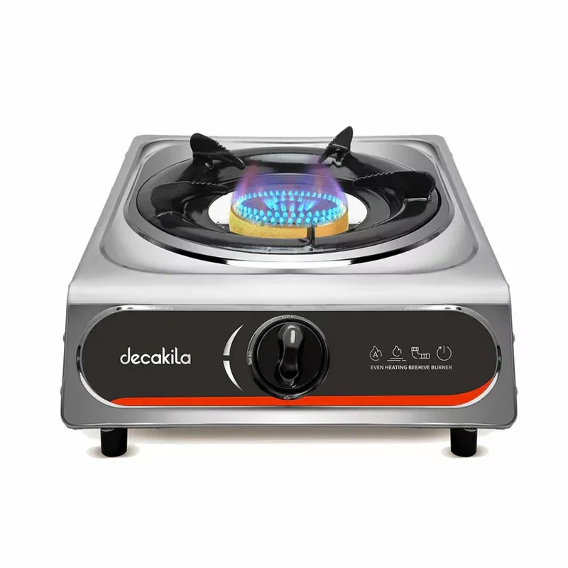 Decakila Gas Cooker 1 Burner 2.7kW Stainless Steel Even Heating Kmgs039m