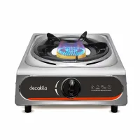 Decakila Gas Cooker 1 Burner 2.7kW Stainless Steel Even Heating Kmgs039m