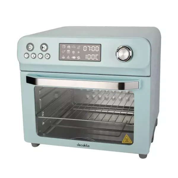 Decakila Oven Air Electric 24l with Rosting Function 1800w Keec023l 240 min maximum timing stainless steel heating tube and handle with pull out slag tray