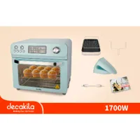 Decakila Oven Air Electric 24l with Rosting Function 1800w Keec023l 240 min maximum timing stainless steel heating tube and handle with pull out slag tray