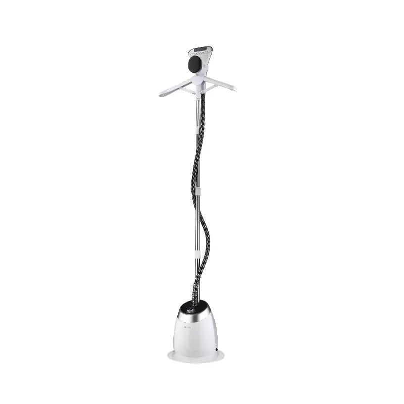 Decakila Garment Steamer 1400ml Tank Suit Hanger 1580w Keen005w comes with cloth hanger, hook, pants clip, fur brush, glove, telescopic pole and iron brush