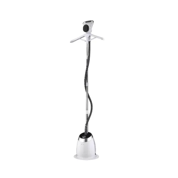 Decakila Garment Steamer 1400ml Tank Suit Hanger 1580w Keen005w comes with cloth hanger, hook, pants clip, fur brush, glove, telescopic pole and iron brush