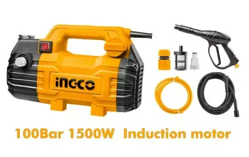 Ingco High Pressure Washer 1500W 6.0L, 100 Bar with Induction Motor HPWR15028