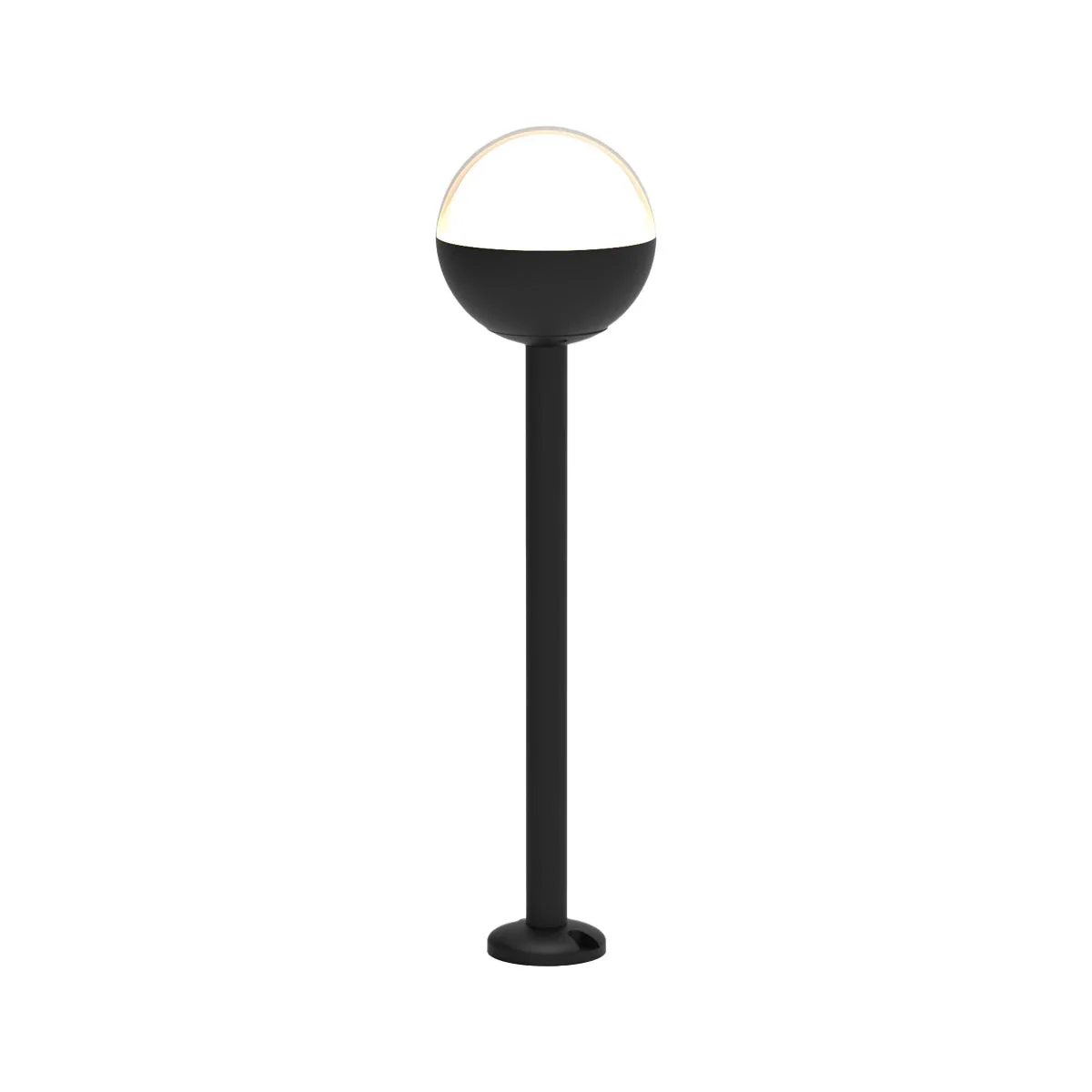 Tronic Modern Spherical Design With a Semi-Globe Bollard Light