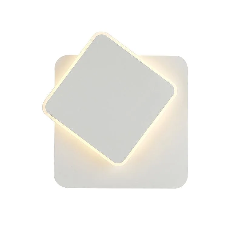 Tronic Tilted Adjustable Square Warm White LED Wall Light