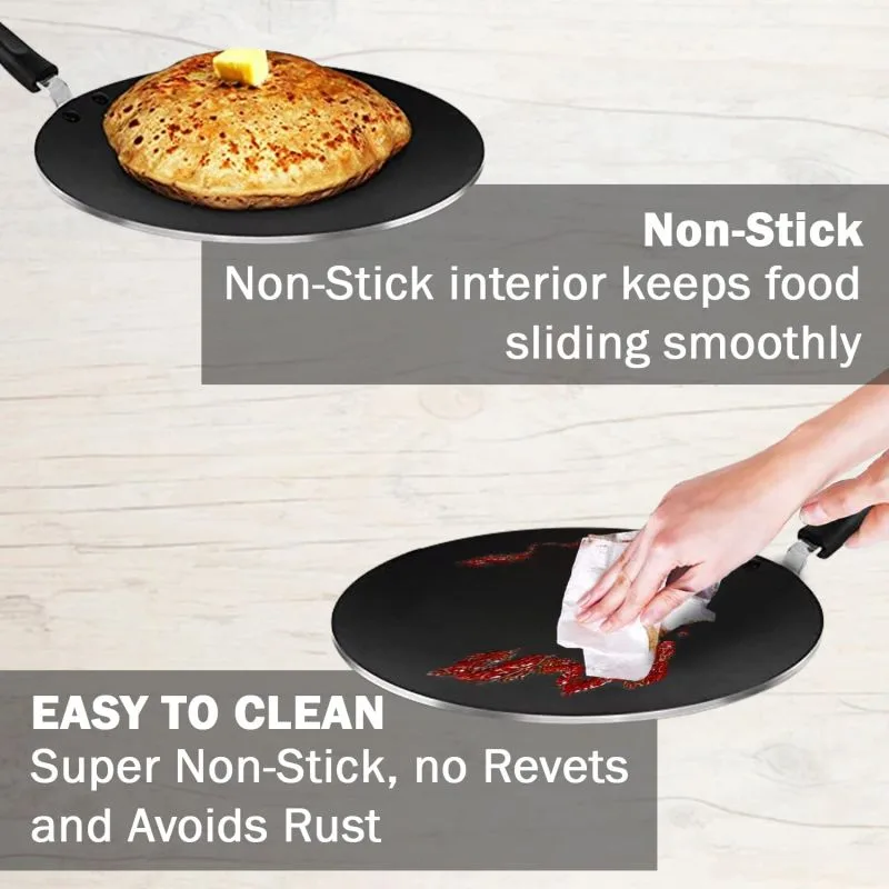 Pigeon Tawa 31cm Nonstick Multi 310 Cool Touch Handle Sap 271 - 3 Layer Anti Peeling Food Safe Nonstick Coating Extra Thick Layer