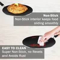 Pigeon Tawa 31cm Nonstick Multi 310 Cool Touch Handle Sap 271 - 3 Layer Anti Peeling Food Safe Nonstick Coating Extra Thick Layer
