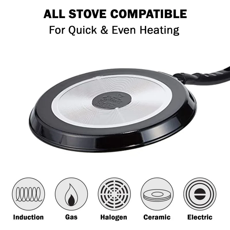 Pigeon Tawa 31cm Nonstick Multi 310 Cool Touch Handle Sap 271 - 3 Layer Anti Peeling Food Safe Nonstick Coating Extra Thick Layer