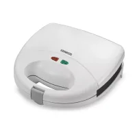 Kenwood Sandwich Toaster 2 Slice 2 in 1 Grill and Sandwich 750w Smp01.A0wh - Nonstick Grill Plates Cool Touch Handle Detachable Plates Light Indicator