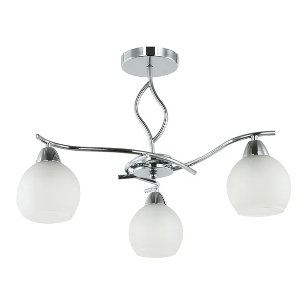 Tronic Silver & White 3-Light Pendant