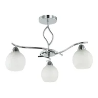 Tronic Silver & White 3-Light Pendant