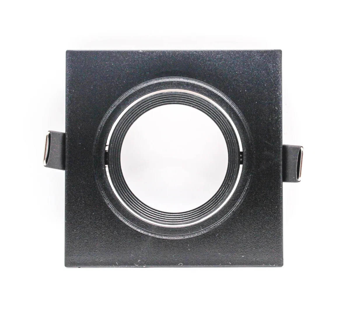 Tronic Square Recessed Black GU10 Holder
