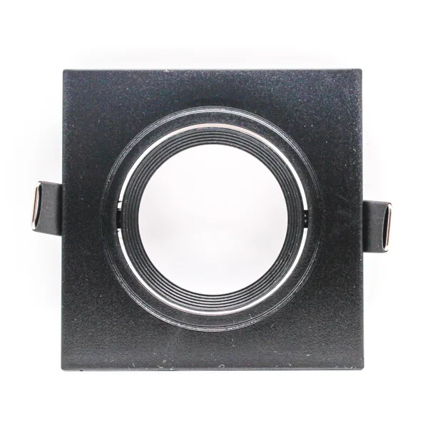 Tronic Square Recessed Black GU10 Holder