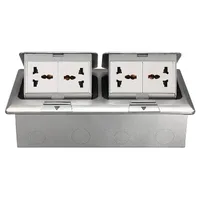 Tronic Floor Socket 2G Universal + RJ45 Data