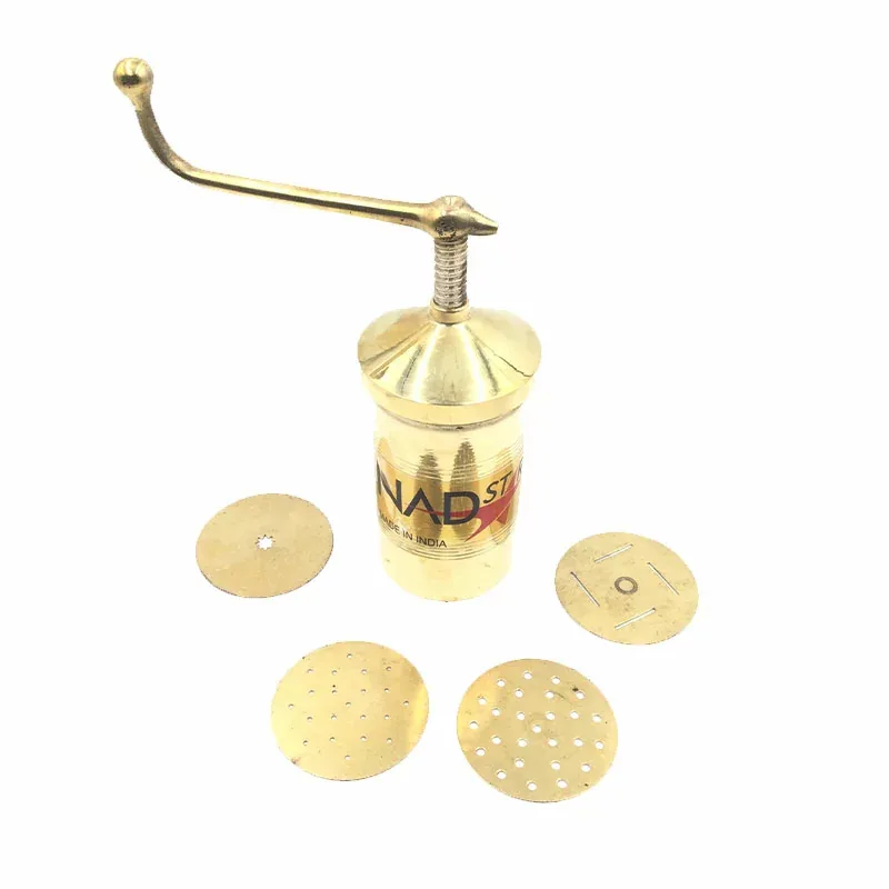 Nadstar Aluminium Tambi Machine Gold SSNO8 Stainless Steel Sev Maker, Stainless Steel Sev Sancha, Sev Manual Pasta Maker