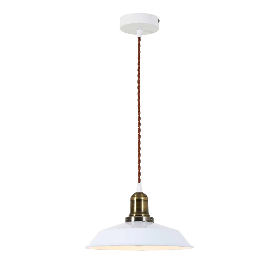 Tronic Minimalist White Dome Pendant Light